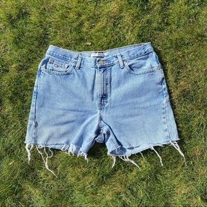 Tommy Hilfiger High Waisted Jean Shorts Size 14 34”